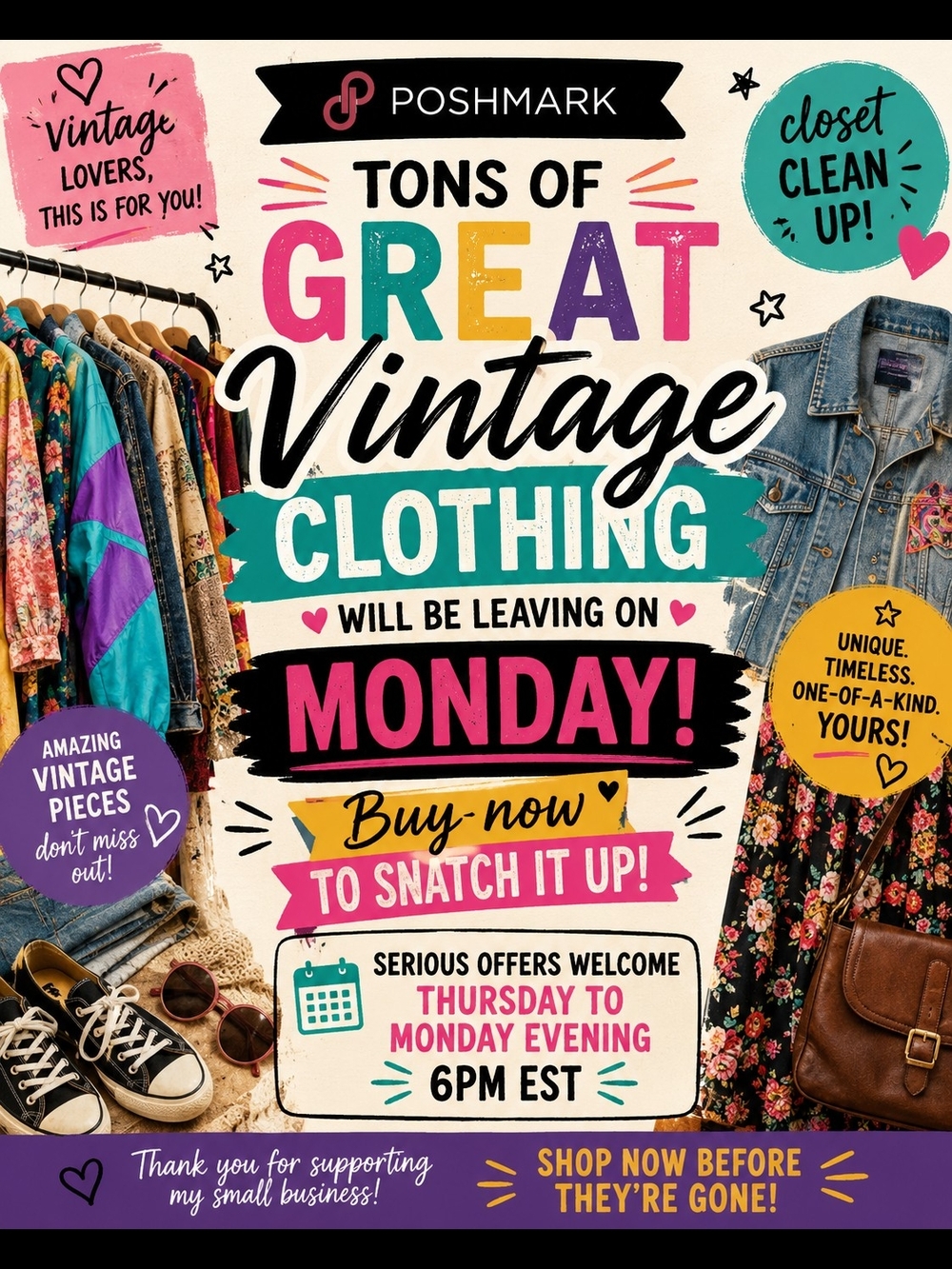 Vintage Clothing Sale!!! Now Thru Monday! Search-VTG, VINTAGE Or RETRO To Find